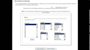 Setting up a cron job