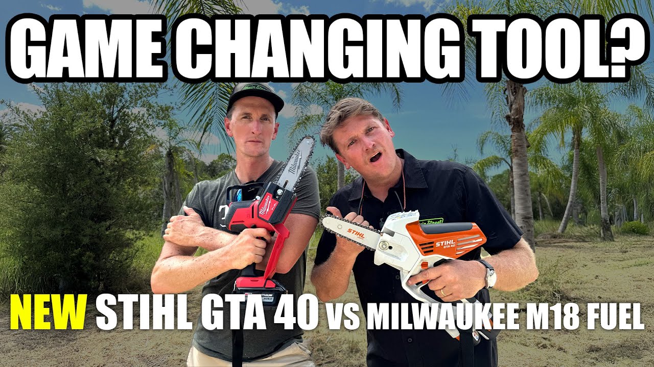 NEW STIHL GTA 40 vs Milwaukee M18 FUEL Hatchet! Chainsaw Review!