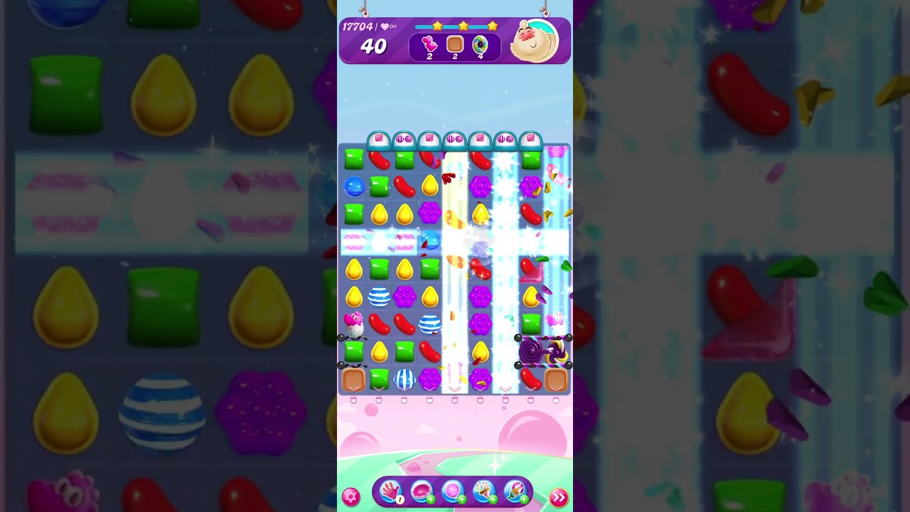 Candy Crush Saga Nivel 17704 completado + *OVNI + 29 MOVIMIENTOS* (level 17704)