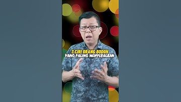 3 CIRI ORANG BODOH YANG PALING MENYEBALKAN #shorts