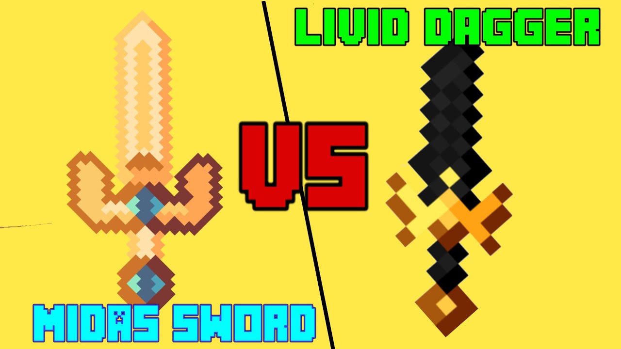 Midas sword vs livid dagger hypixel skyblock youtube