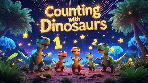 Counting with Dinosaurs | Fun Number Song for Kids | Learn to Count 1 to 10 | Simple Songs for Kids