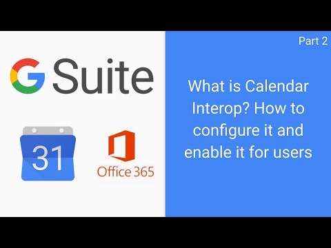 G Suite Calendar Interop -  How to share availability from Office 365