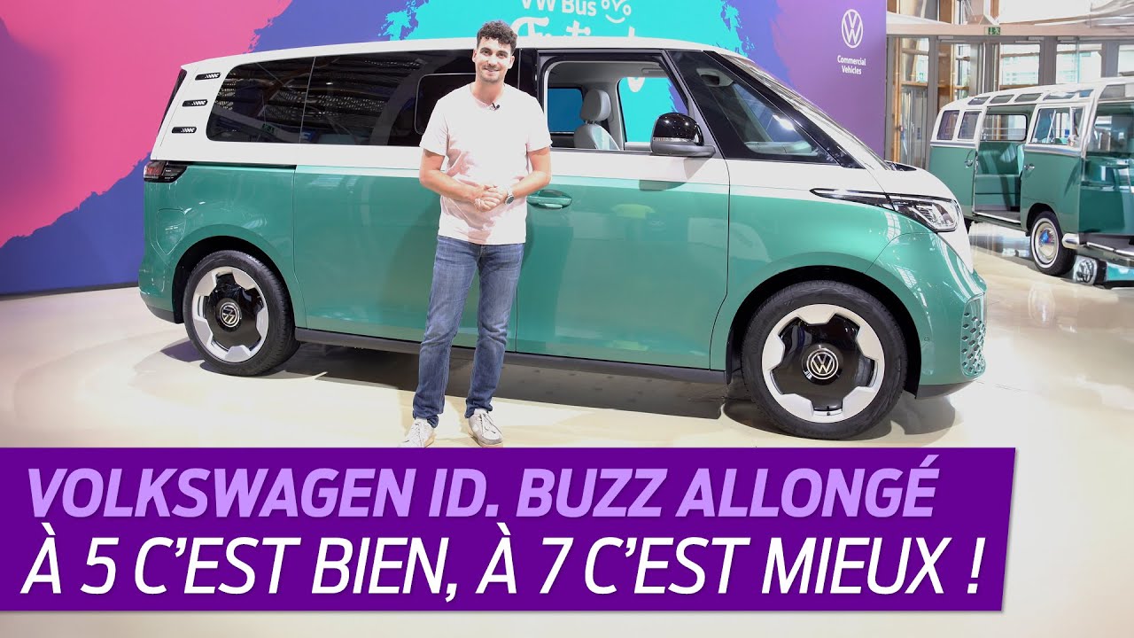 Volkswagen ID BUZZ 2023  bord de la version 7 places du Combi lectrique