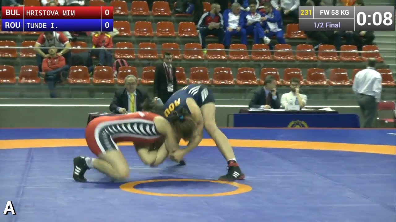 Semifinal FW - 58 kg: Mimi HRISTOVA (BUL) df. Kriszta Tunde INCZE (ROU) by FALL, 6-0
