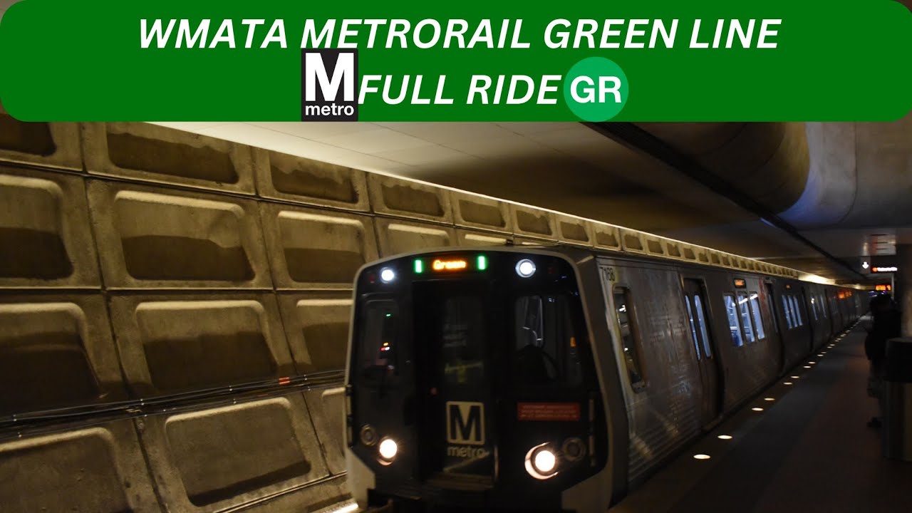 WMATA Metrorail: Green Line 🟢(GR)🟢 to Greenbelt..... FULL RIDE
