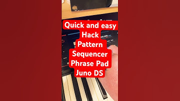 Quick easy pattern sequencer. Roland Juno DS. #studio #newmusic