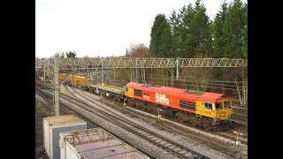 66783 on a lenghty 6X.. Points Carriers move from Slade Lane - Crewe 17/02/2026
