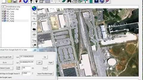 GIS Software Download Rectified Google Earth High Resolution Satellite image, Convert GIS to HTML