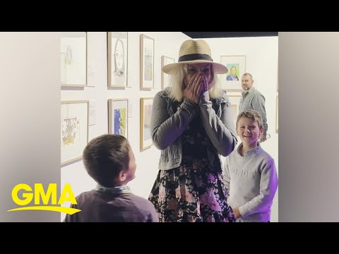 The story behind viral video of nephew surprising his aunt with a portrait | GMA