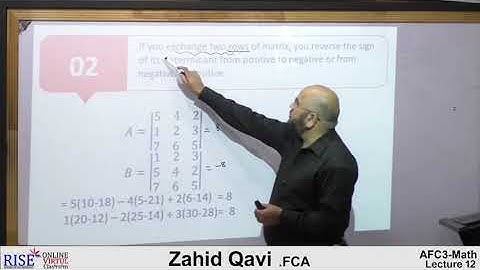 CA AFC 03 QM Maths by Sir Zahid Qavi Lecture # 12 (Chapter # 10)