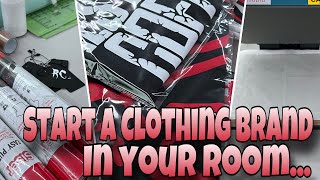 HOW TO START A TSHIRT CLOTHING BRAND IN YOUR ROOM IN 2024!