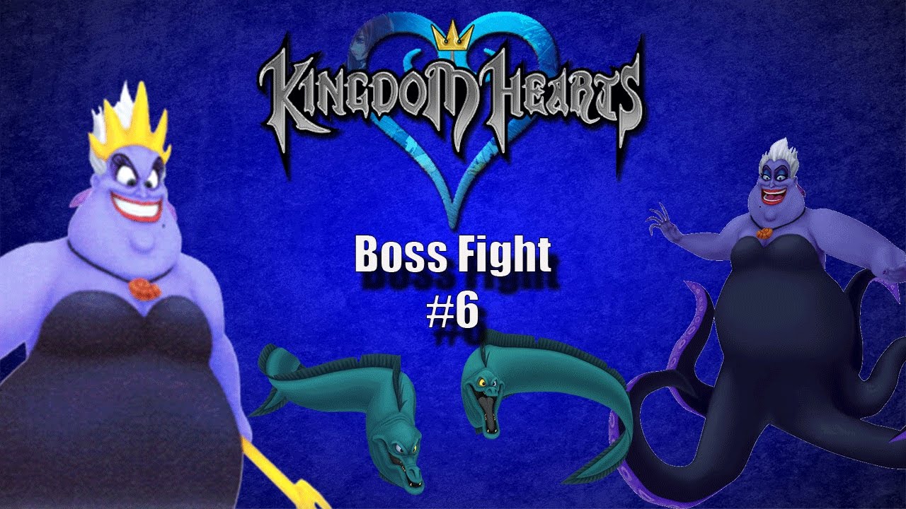 Kingdom Hearts 1 HD PS4 - Boss Fight #6 (Ursula)