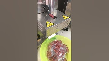 Peanut automatic vertical bag form fill seal packing machine testing video