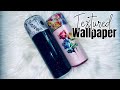 Textured wallpaper design tumbler tutorial