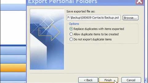 How to Export Outlook 2003 Contacts