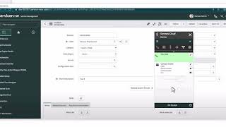 ServiceNow and Genesys soft phone simulations screenshot 1