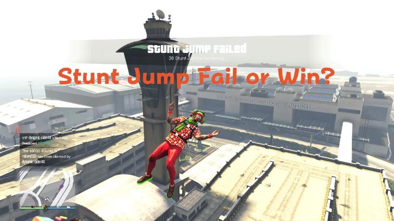 Grand Theft Auto V_Stunt Jump Fail/Win YouTube
