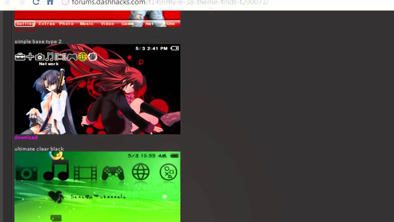 Psp 3000 Anime Themes