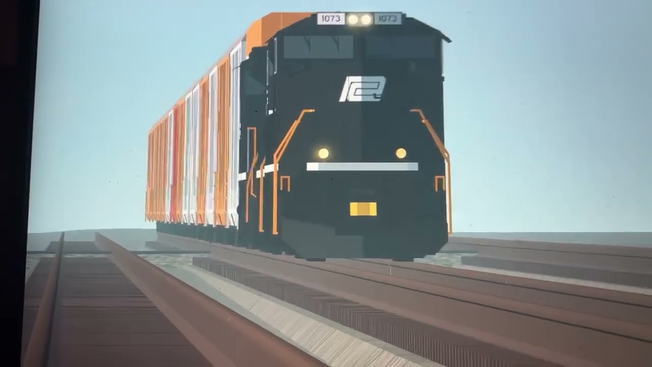 NS Autorack led by 1073