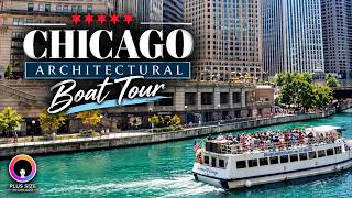 Chicago River Architecture Boat Tour in 4K | Stunning Skyline & Famous Landmarks