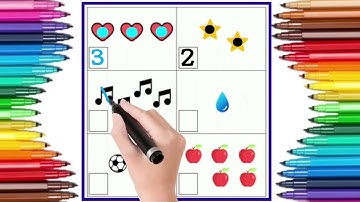 Count The Objects & Write The Number | Object Counting | Kids Learning | Count And Write |