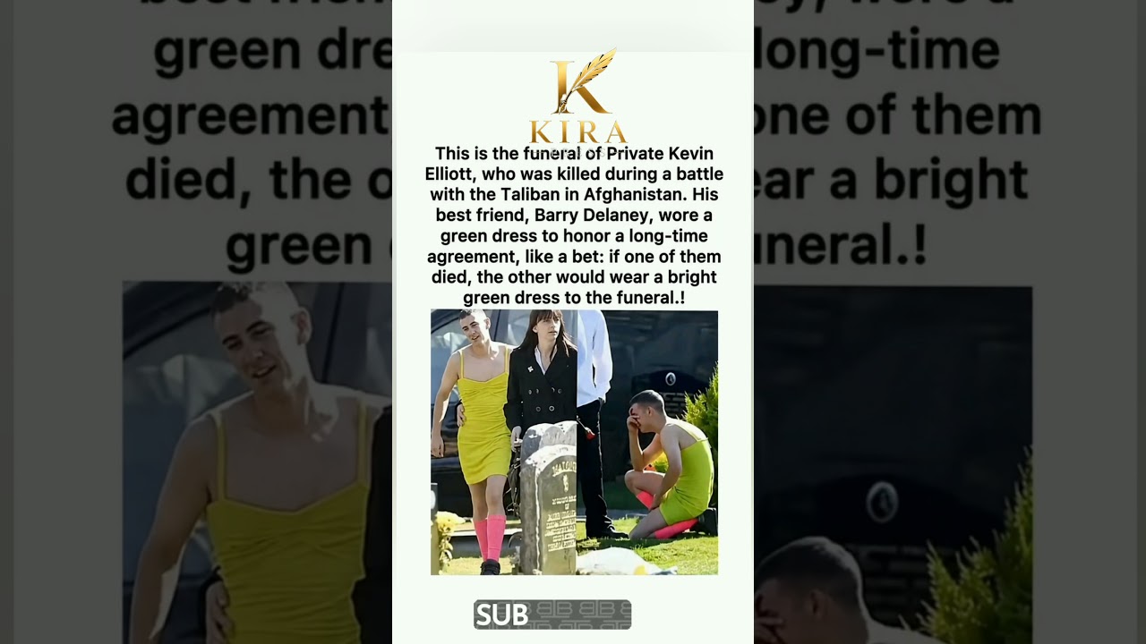 bright green dress funeral That is one of the most powerful displays of friendship and respect you'll ever see When his best friend died in the war, Barry Delaney showed up to the funeral
