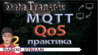 картинка: Передача данных. MQTT. QoS. Уровни качества обслуживания. Практика