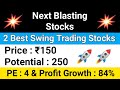 Next blasting stocks  2 best swing trading stocks swingtrading investing trading