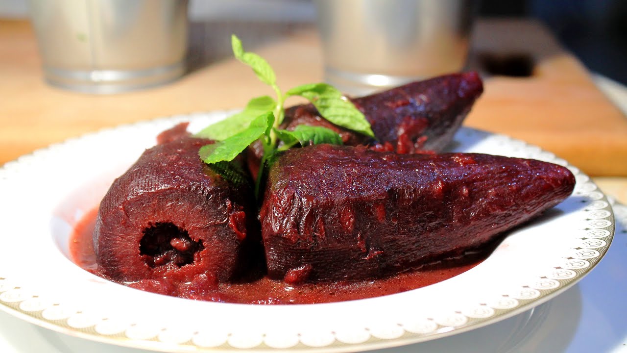 محشي الجزر الأحمر  بالتمر الهندي