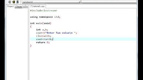 C++ Tutorial 2 Input from user..