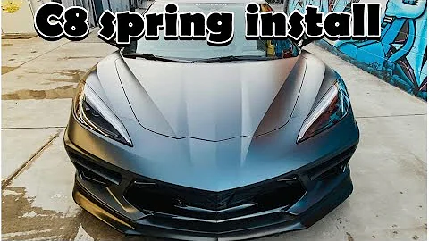 How to install lowering springs on C8 Corvette