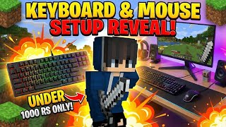 I revealed my keyboard and mouse setup 😱 | Best keyboard and mouse under 1000 rs