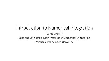 Introduction to Numerical Integration