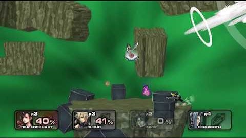 ssf2 mod Final fantasy 7 and Kingdom hearts