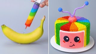 1000+ Most Satisfying Rainbow Cake Decorating Ideas | So Tasty Chocolate Cake Recipes