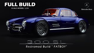 Mercedes Benz 300SL Gullwing | Tamiya | 1/24 | Scale Model Building | ASMR |