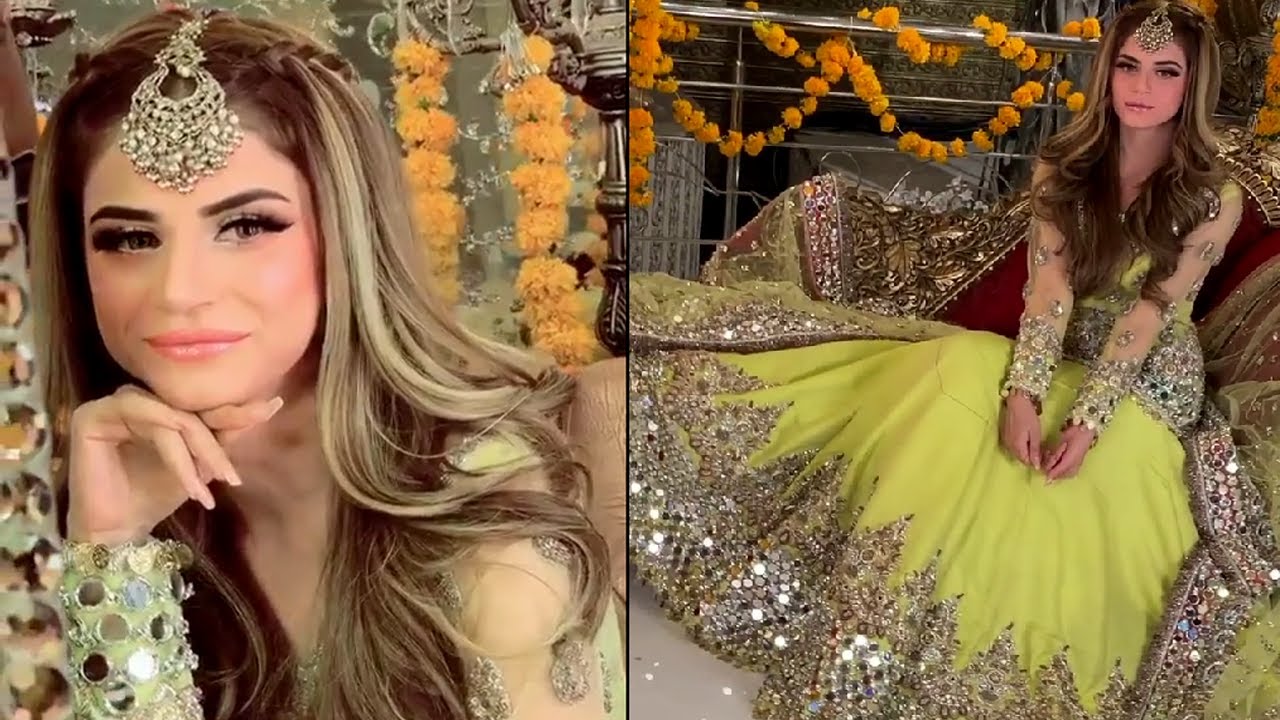 Zubab Rana wearing our new upcoming collection outfit looking Stunning Hairstyling & Makeup