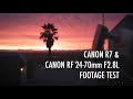 Scenes from home  canon r7 and canon rf 2470mm f28l lens footage test