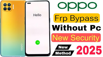 Oppo F17 Pro Frp Bypass | Without Pc | Google Account Lock Unlock - New Security Update 2025