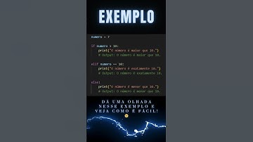 Estrutura Condicional (if/else) em Python! #programming #python #pythonbeginners