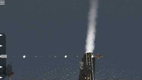 Destroying the USS Beast and her escorts in Simpleplanes