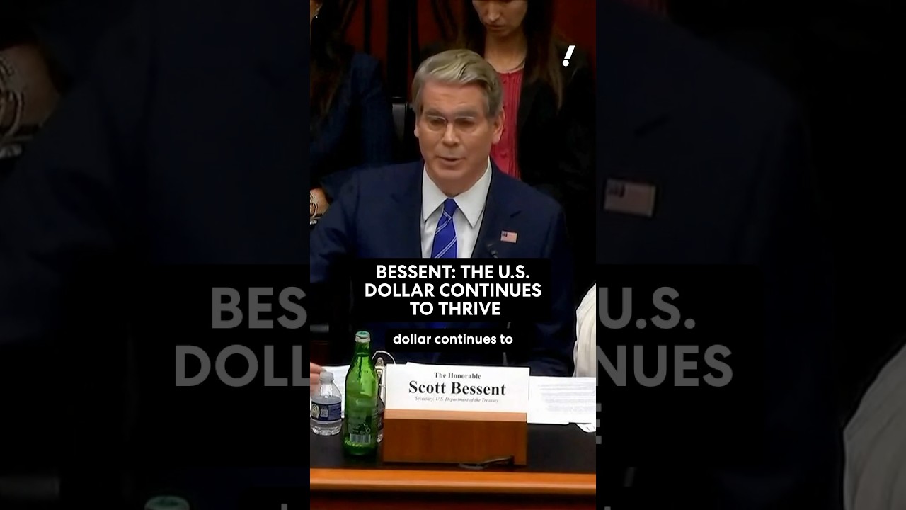 Bessent thinks the US dollar is thriving. 💵 thumbnail