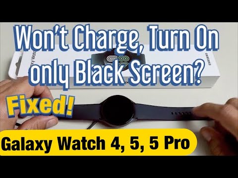 Galaxy Watch 4: 충전되지 않고 켜지지 않음, 검은색 화면(수정됨!)