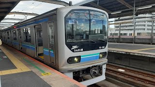 700-00形Z10編成が武蔵浦和駅を発車する動画