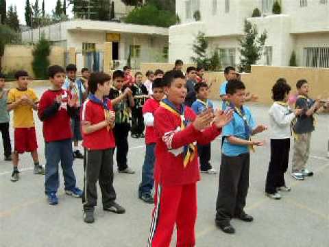 Scouts and Guides in Bethlehem meet friends from the UK