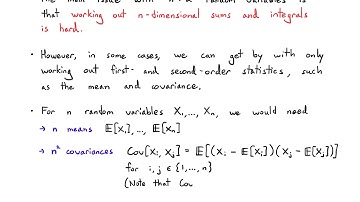 Probability Video 5.3: Second-Order Analysis - Random Vectors