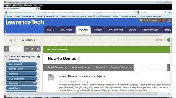 Creating a folder and moving items into it - in Bb 9.x