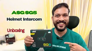 ASG SG5 Unboxing Review | Best Helmet Bluetooth Intercom 🔥| Budget Intercom