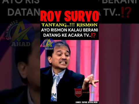 ROY SURYO TANTANG BALIK RISMON..‼ #trending #roysuryo #rismonsianipar #ijazah